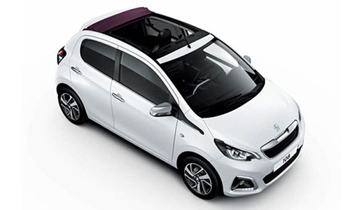Car rentals Elmar at Sifnos - Peugeot 108 open top